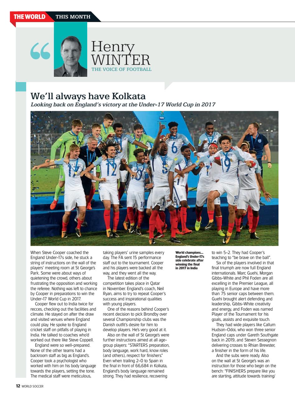 World Soccer Preview Pages