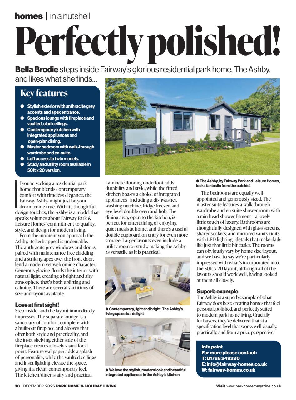 Park Home & Holiday Living Preview Pages