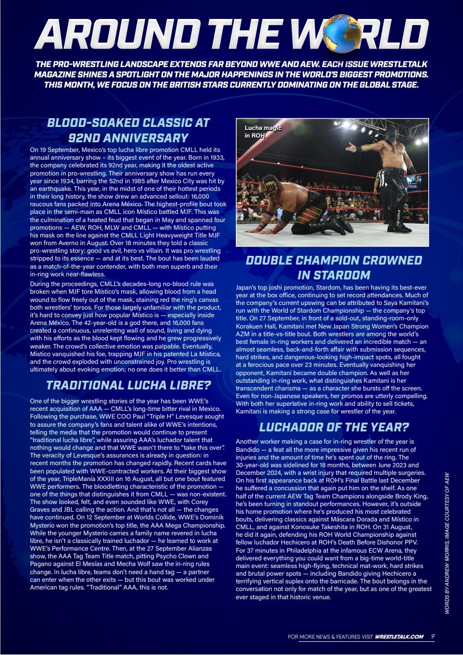 Wrestletalk Magazine Preview Pages