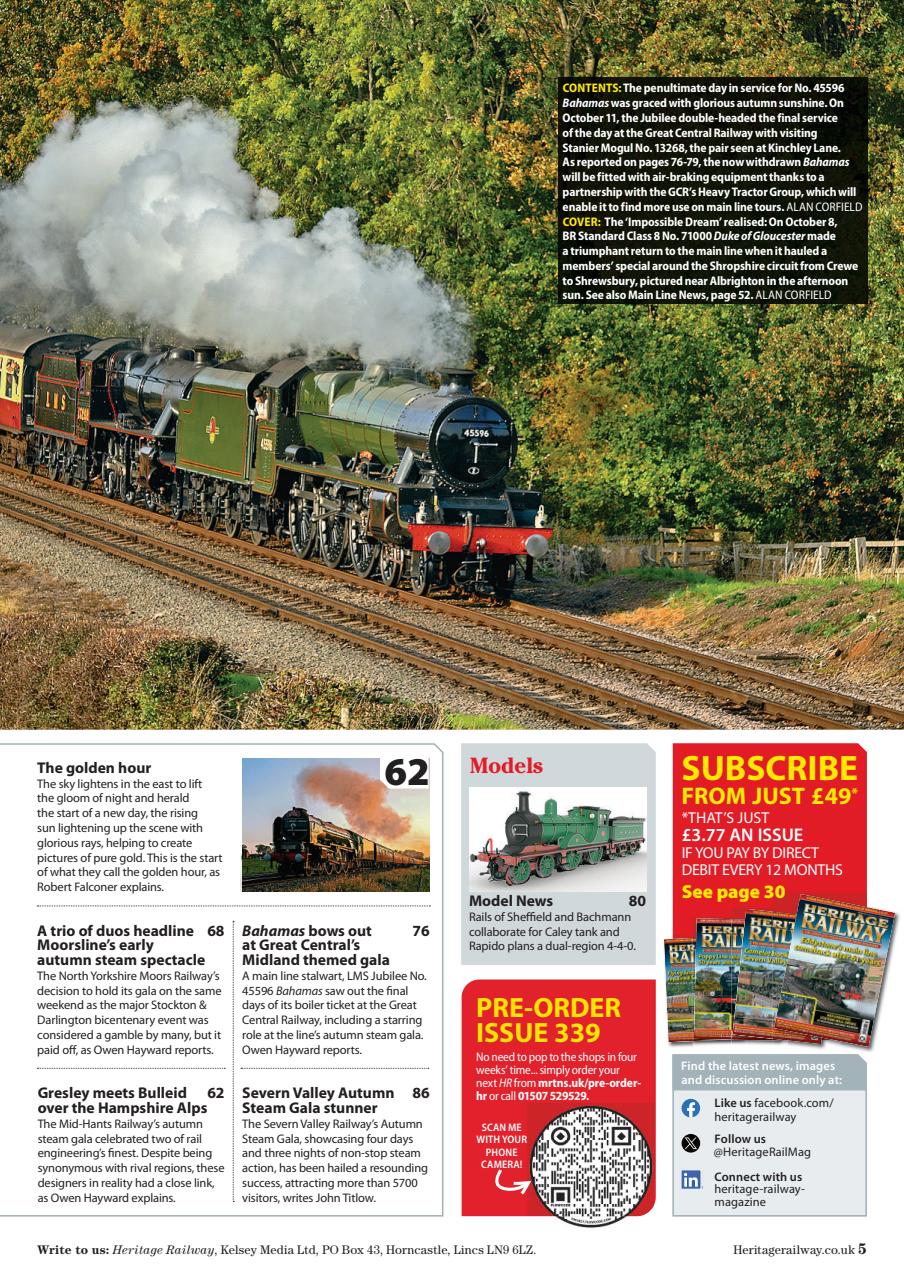 Heritage Railway Preview Pages