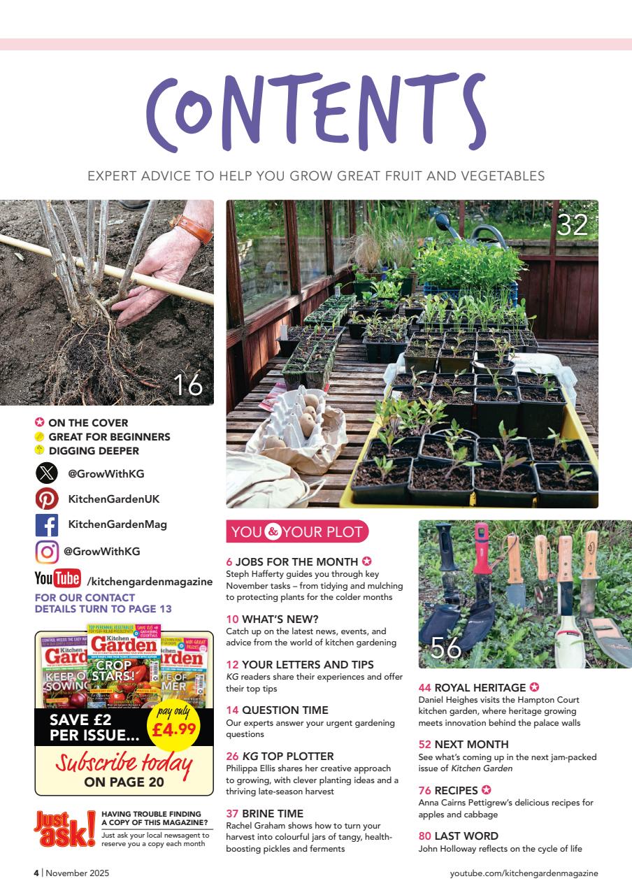 Kitchen Garden Magazine Preview Pages