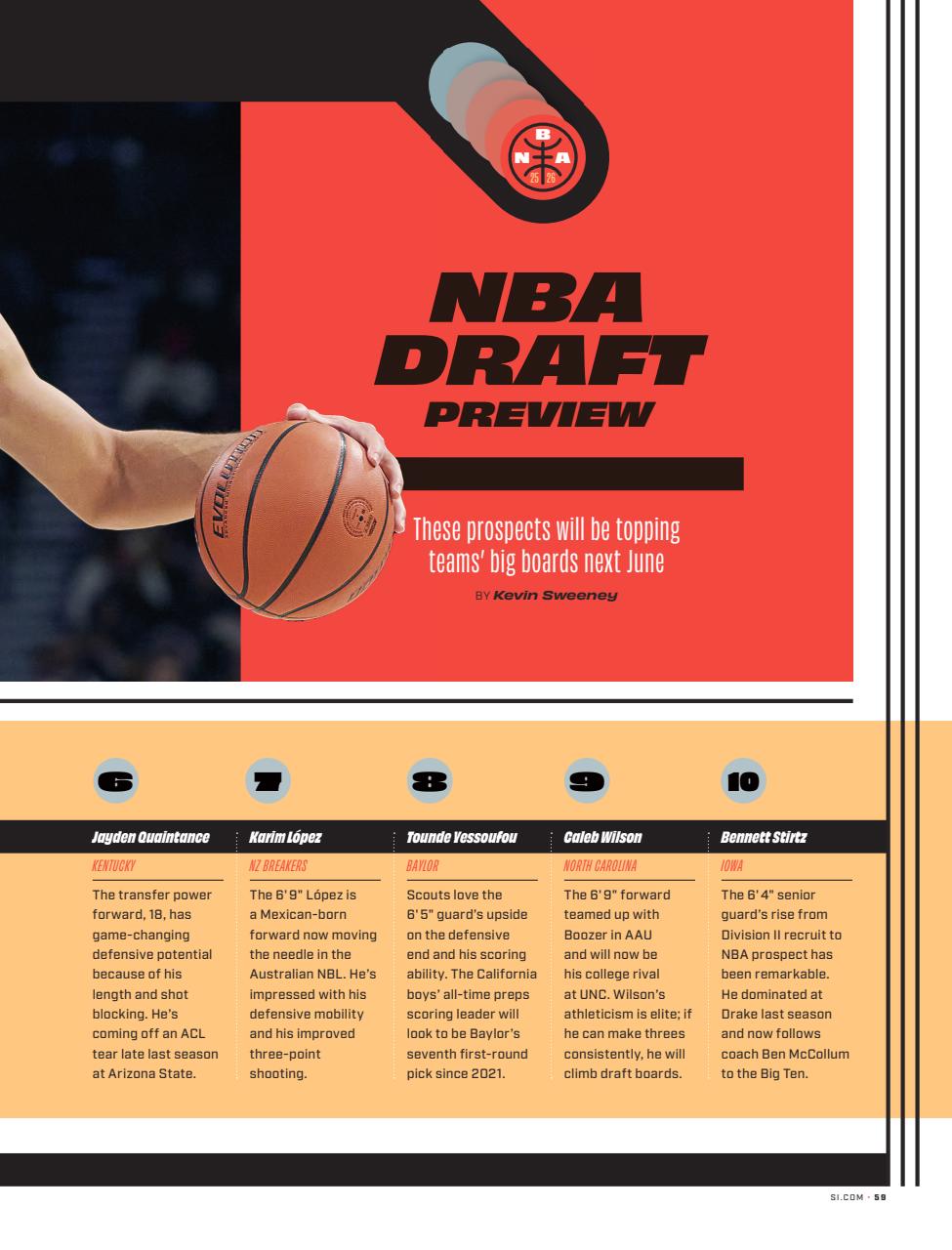 Sports Illustrated Preview Pages