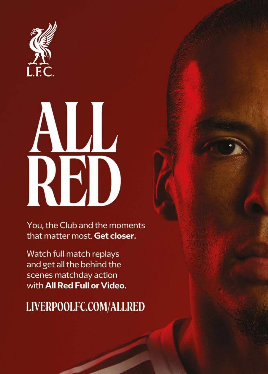 Liverpool FC Programmes Preview Pages