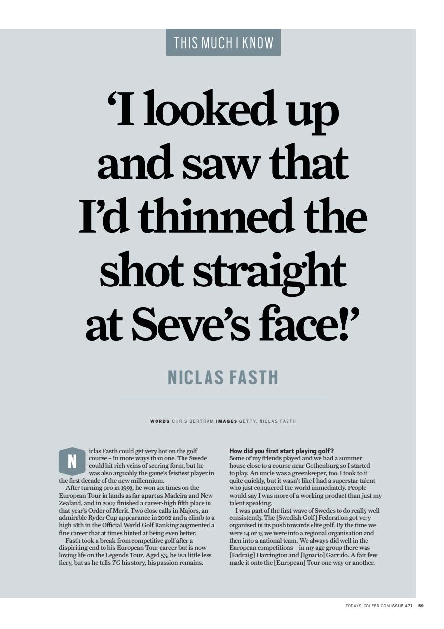 Today's Golfer Preview Pages