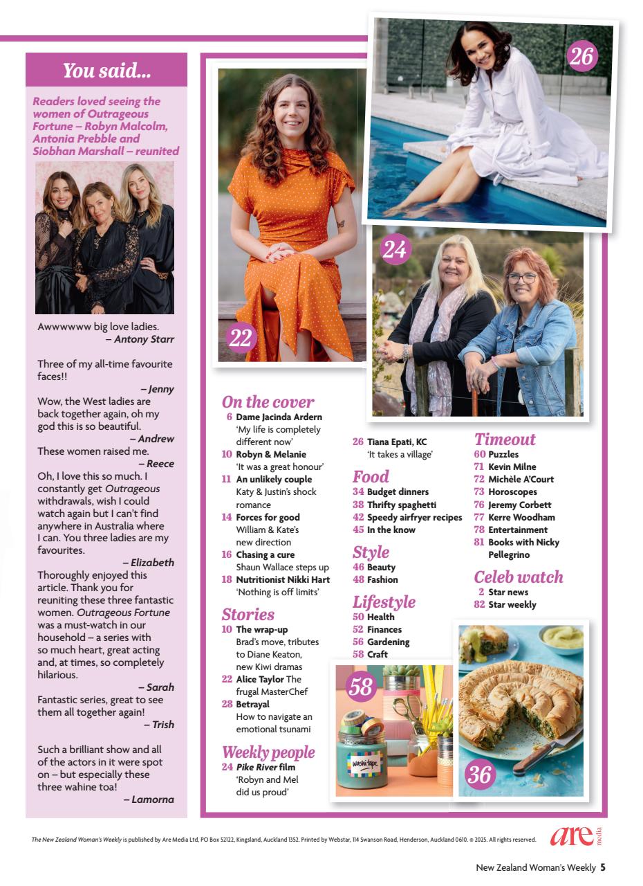 NZ Woman's Weekly Preview Pages