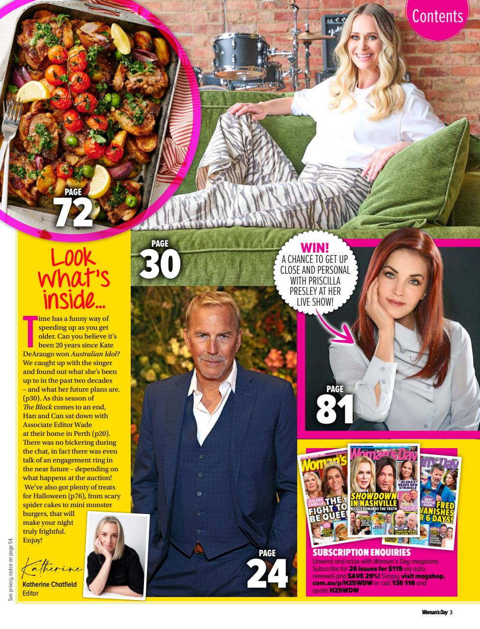 Woman's Day Australia Preview Pages