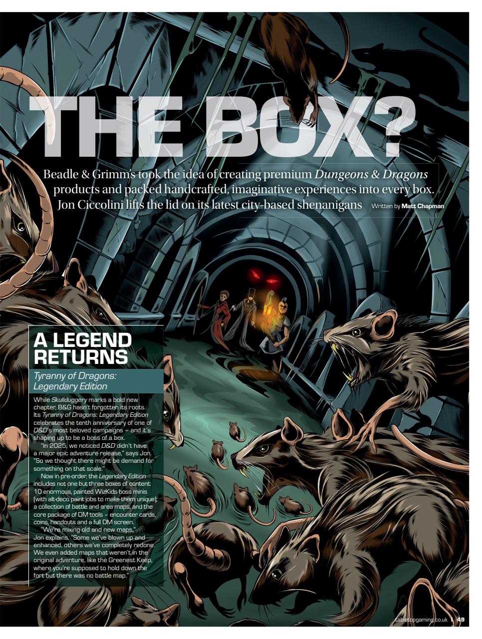 Tabletop Gaming Preview Pages