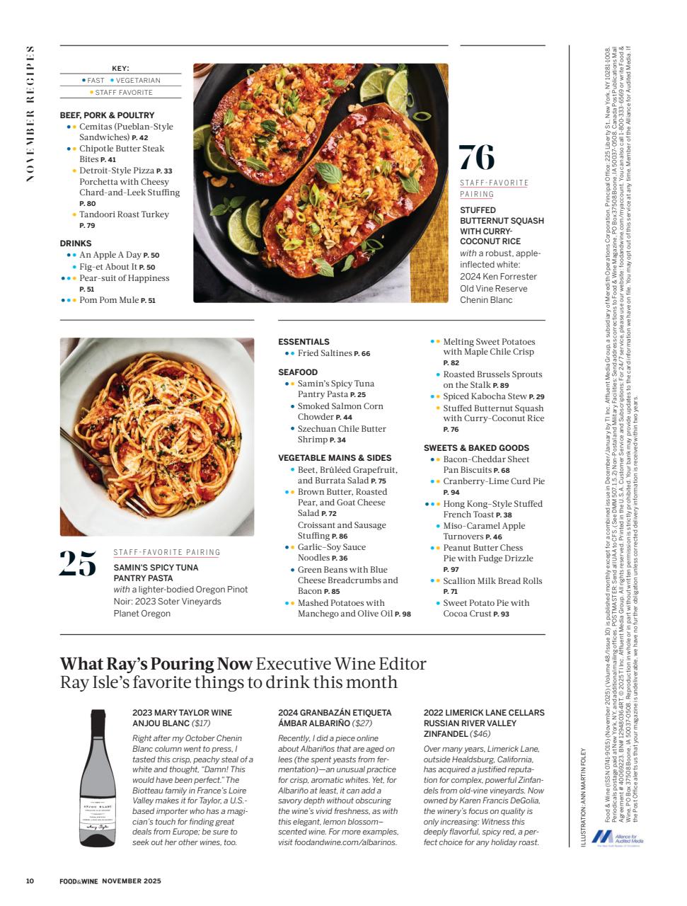 Food & Wine Preview Pages