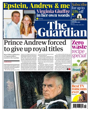 The Guardian Newspaper issue Saturday, 18 October 2025