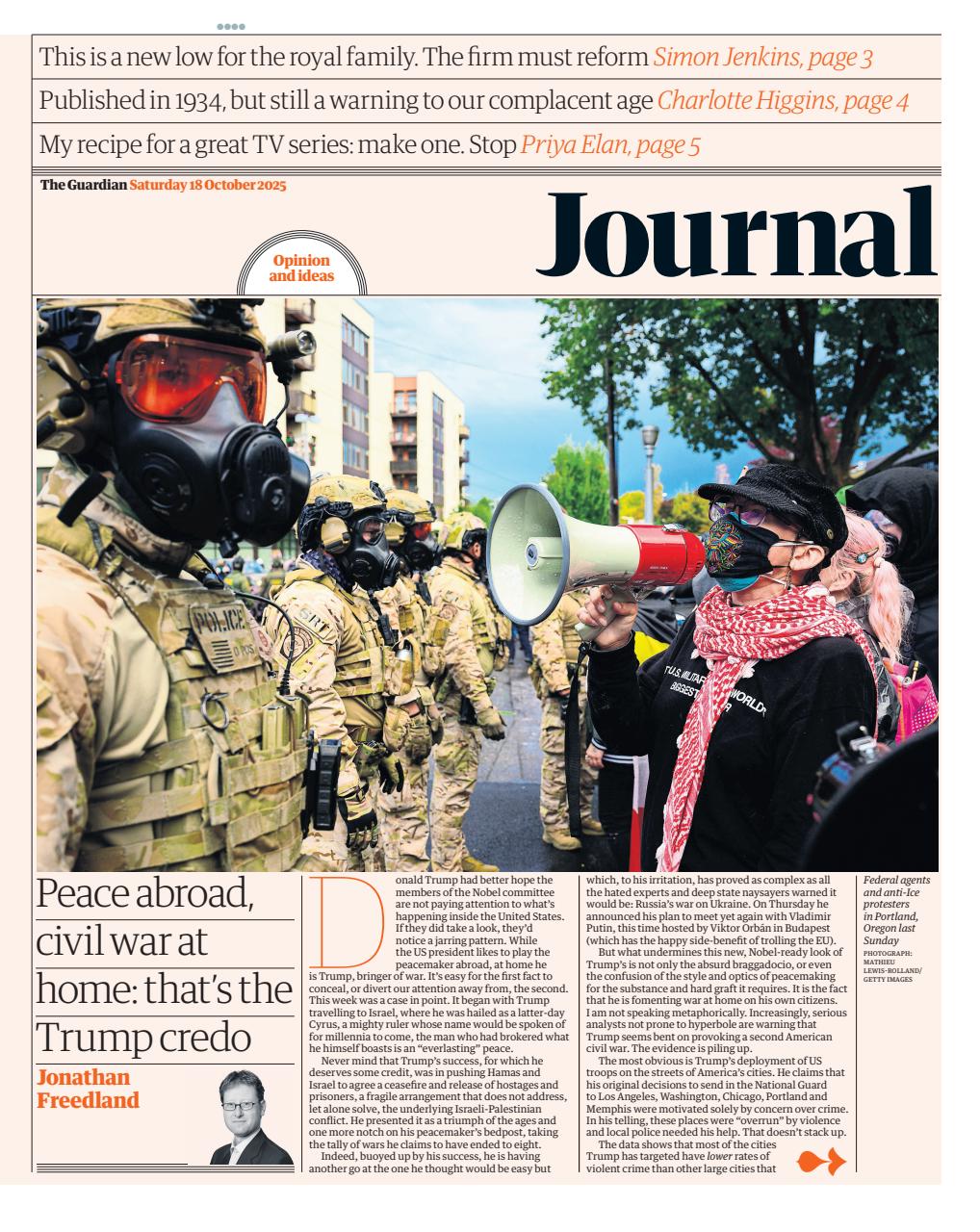 The Guardian Newspaper Preview Pages