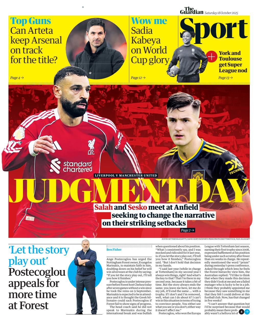 The Guardian Newspaper Preview Pages