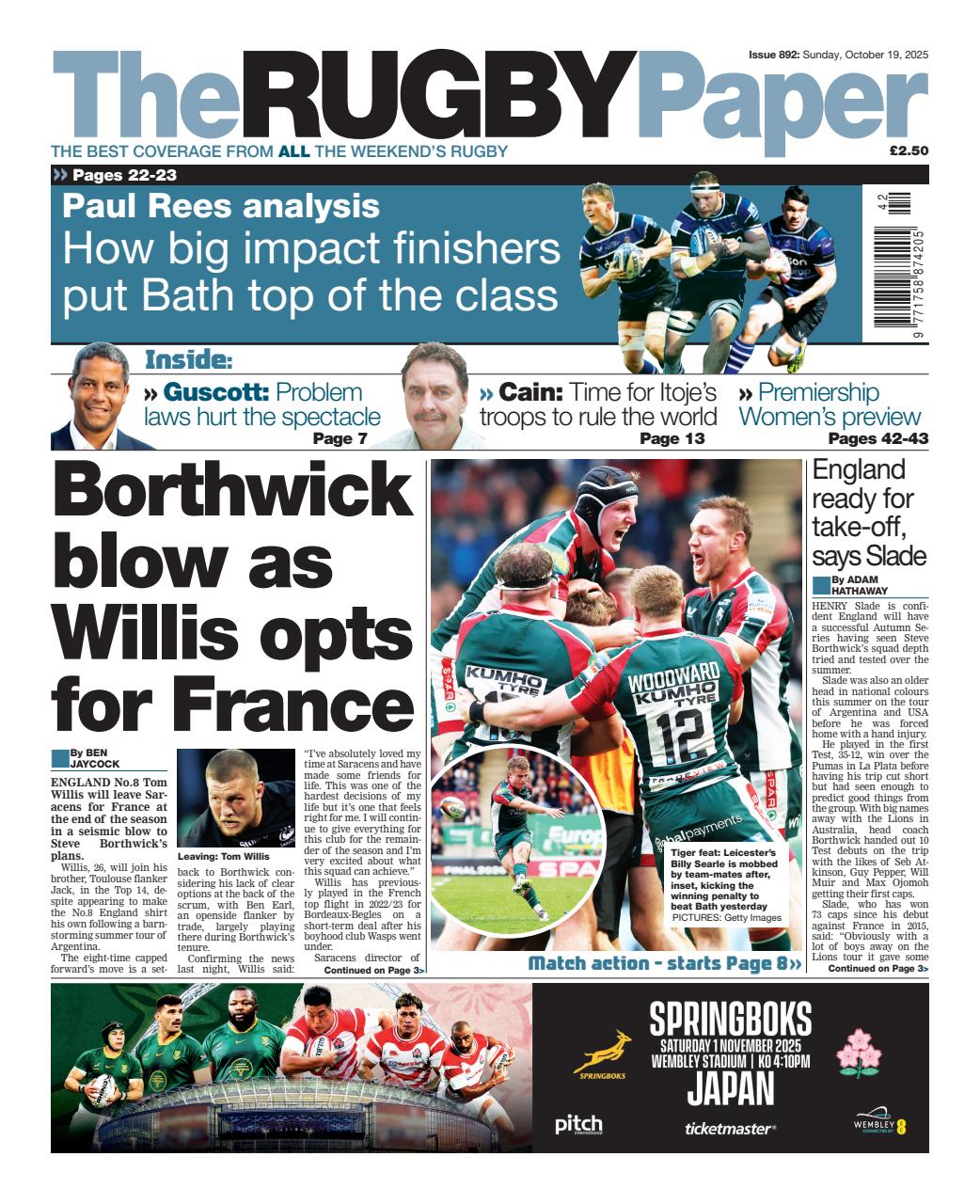 The Rugby Paper Preview Pages