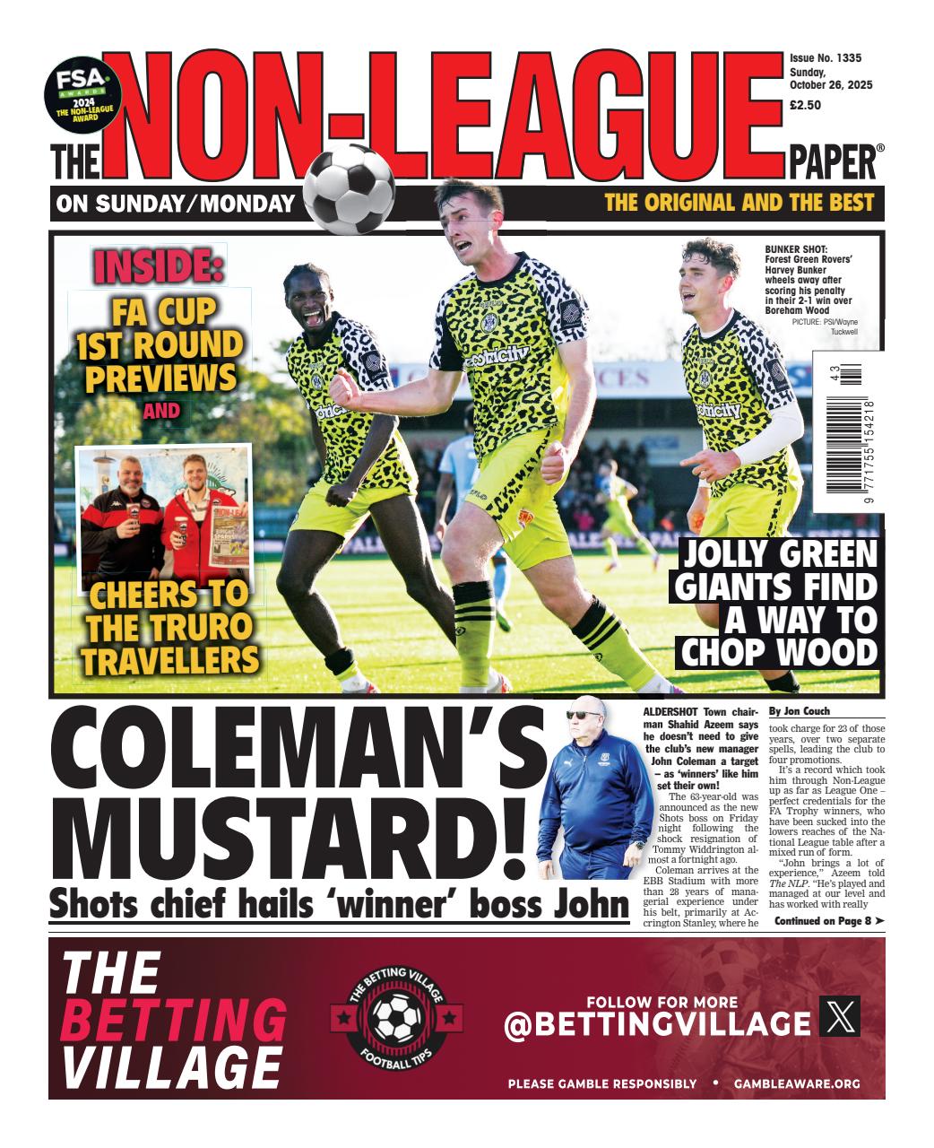The Non-League Football Paper Preview Pages