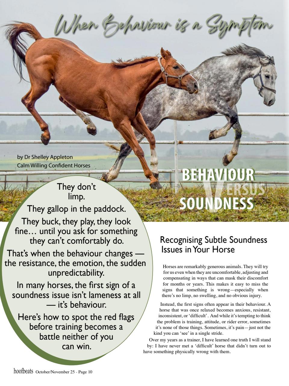 Hoofbeats Preview Pages