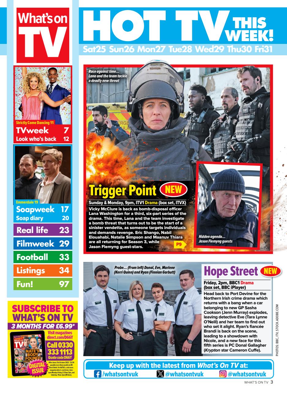 What's on TV Preview Pages