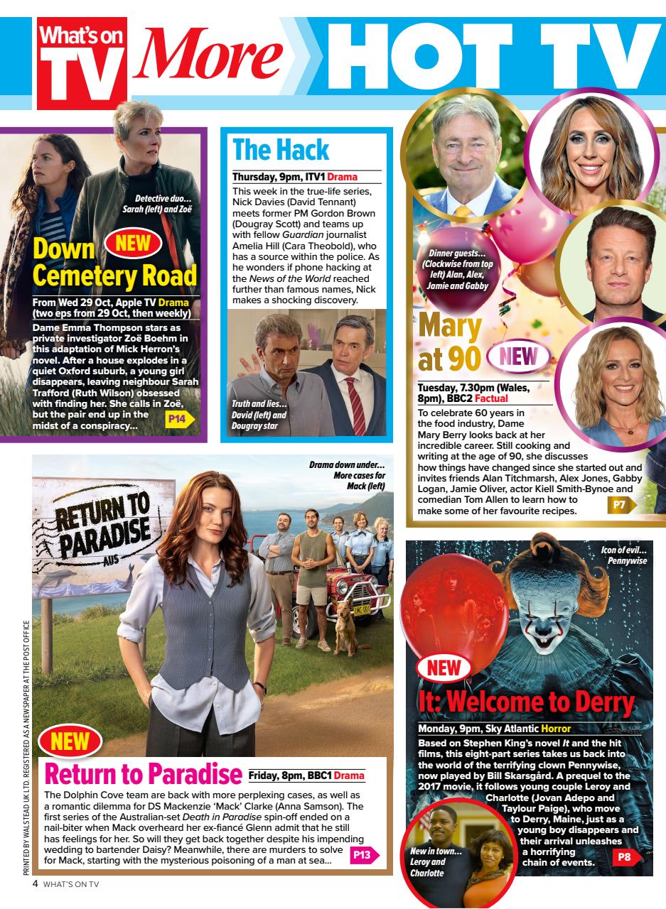 What's on TV Preview Pages