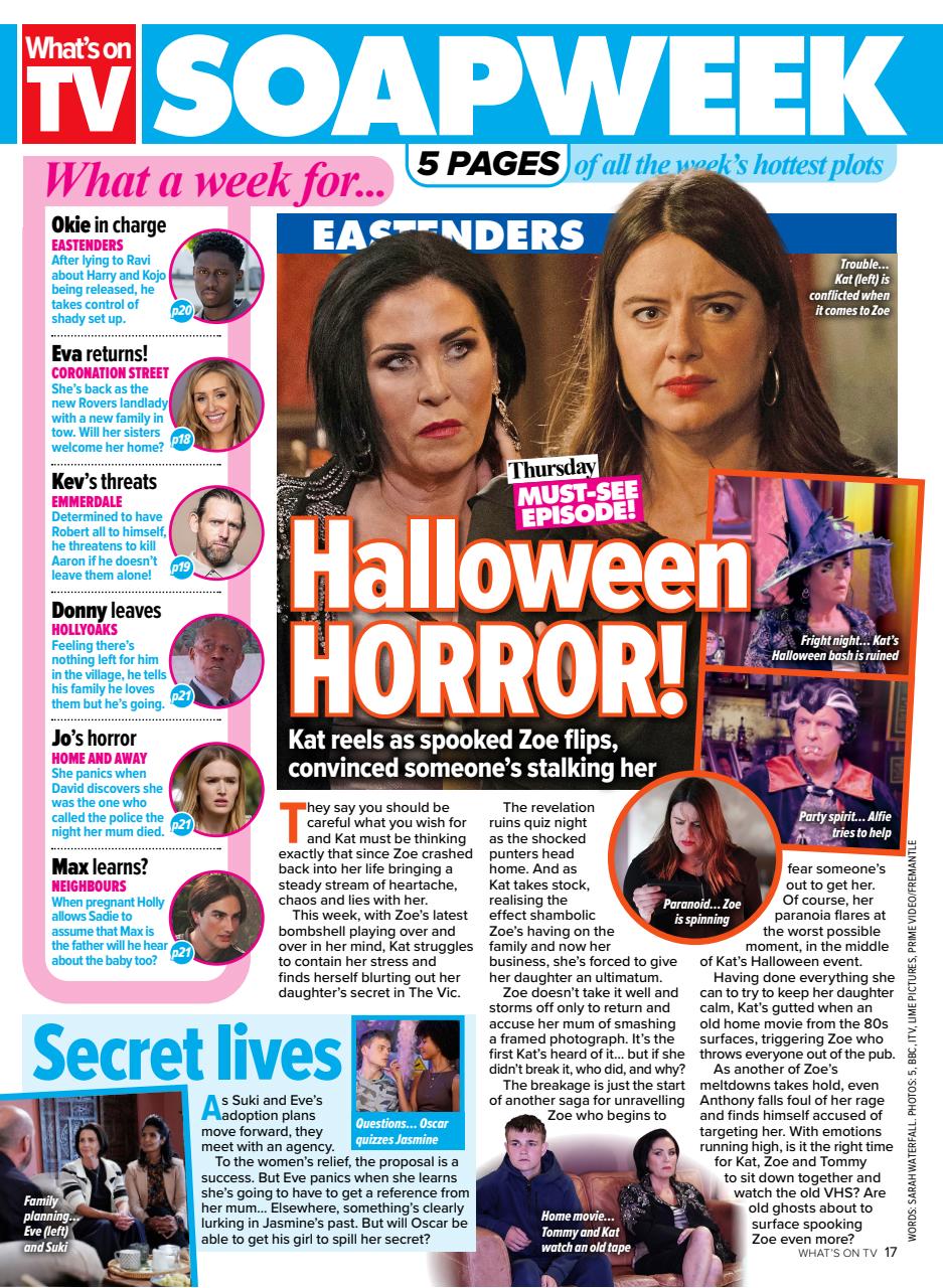 What's on TV Preview Pages