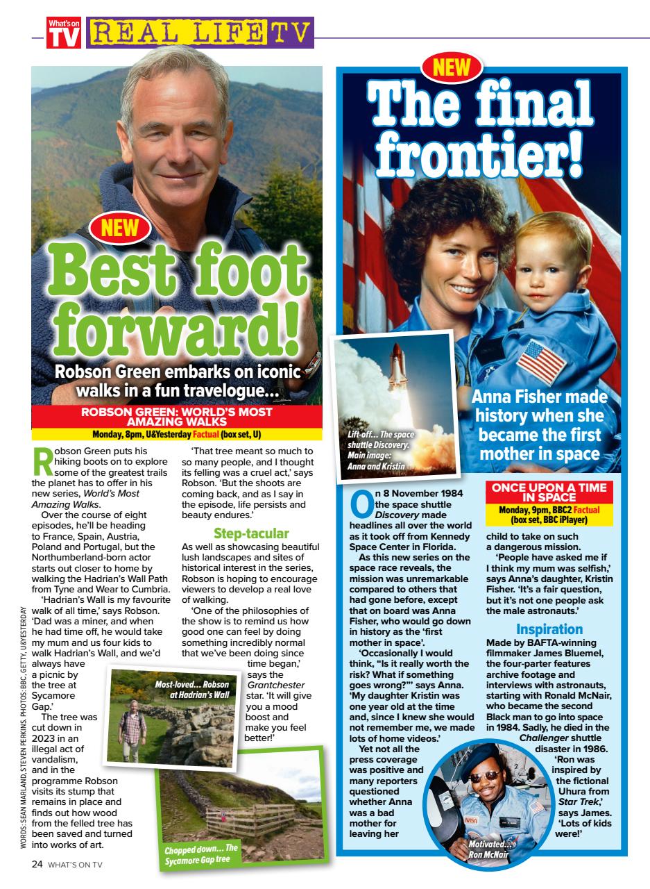 What's on TV Preview Pages