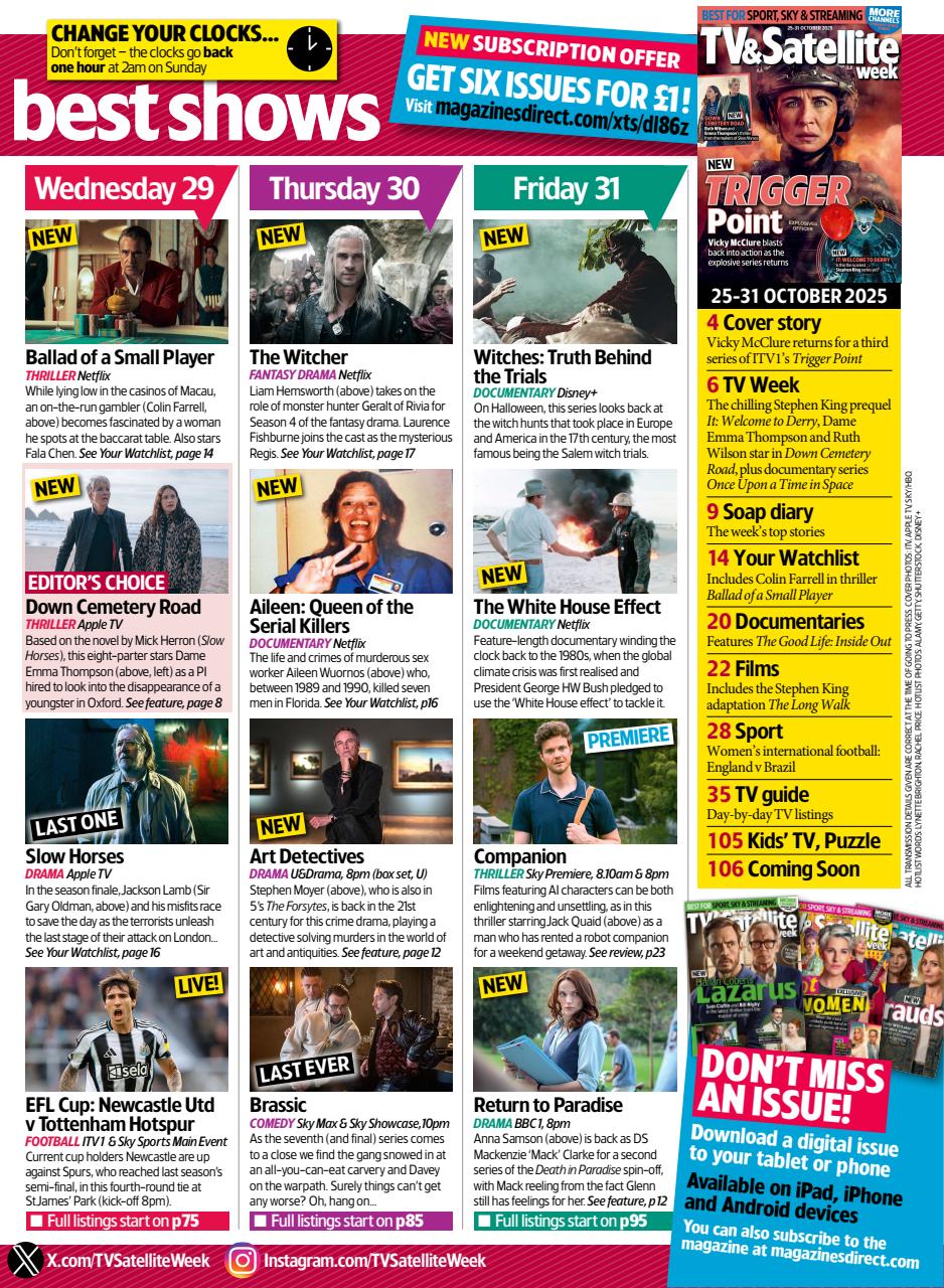 TV & Satellite Week Preview Pages