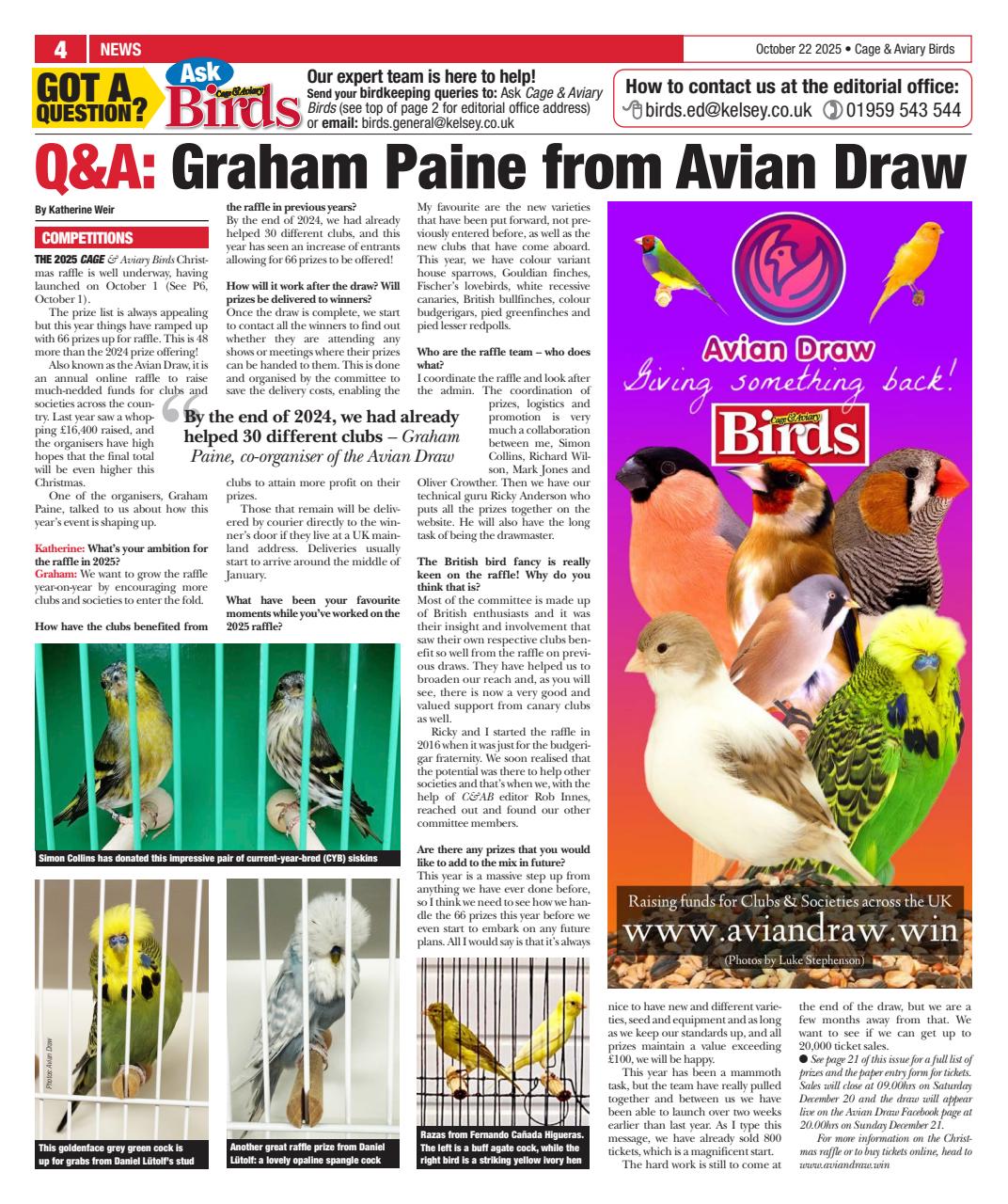 Cage & Aviary Birds Preview Pages