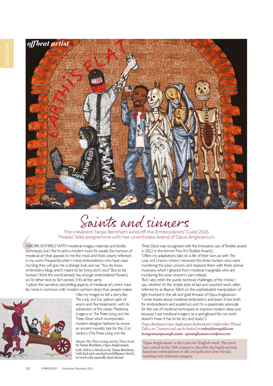 Embroidery Magazine Preview Pages