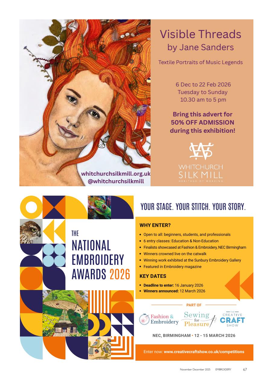 Embroidery Magazine Preview Pages