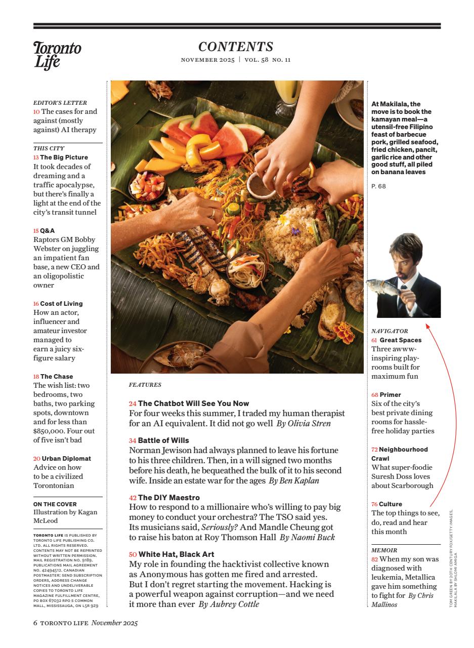 Toronto Life Preview Pages