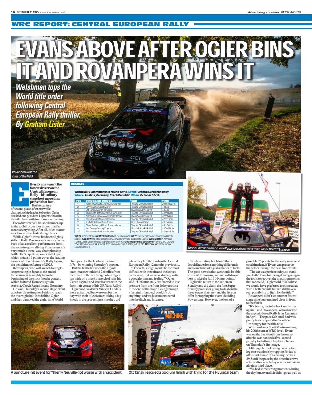 Motorsport News Preview Pages