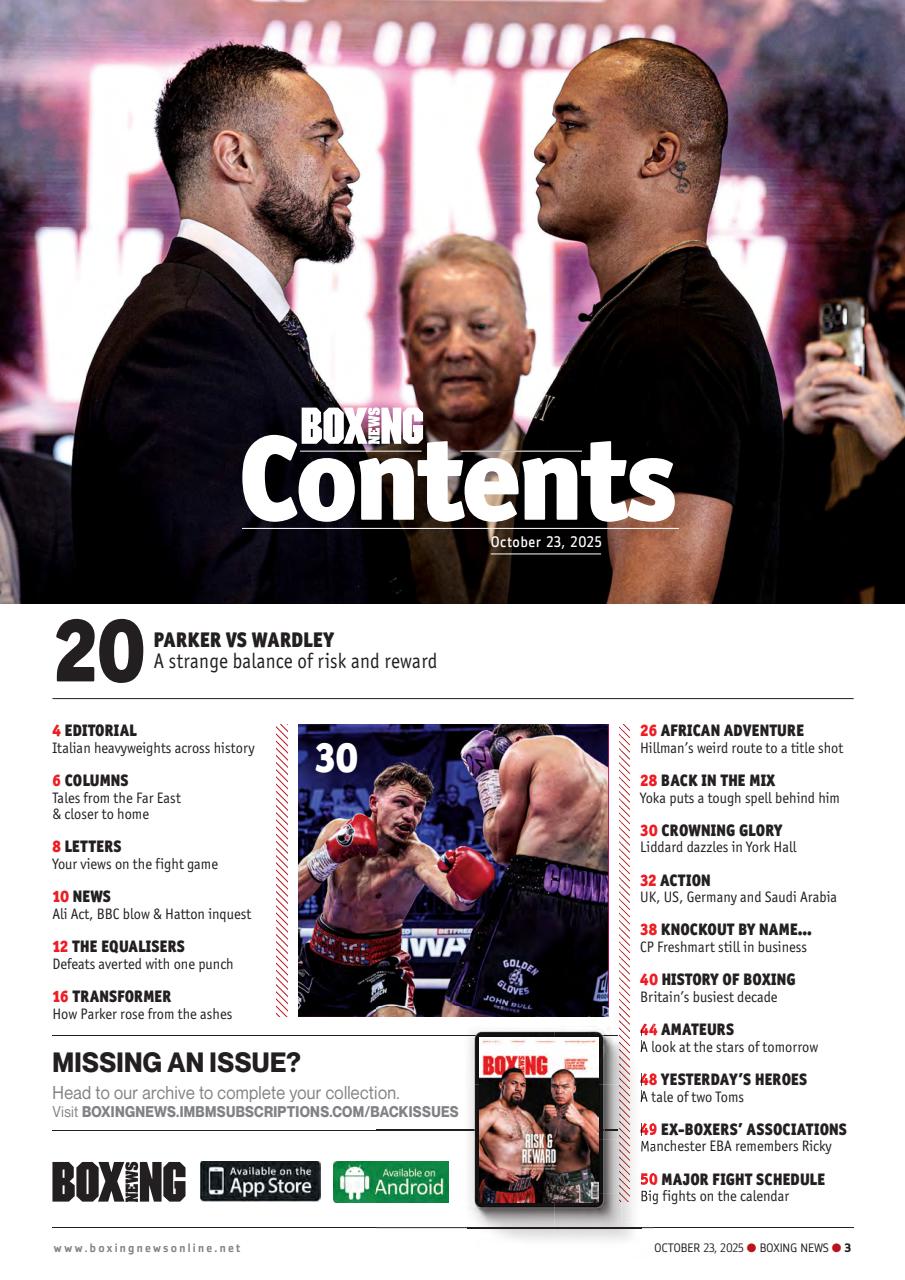 Boxing News Preview Pages
