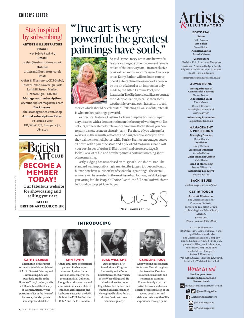 Artists & Illustrators Preview Pages