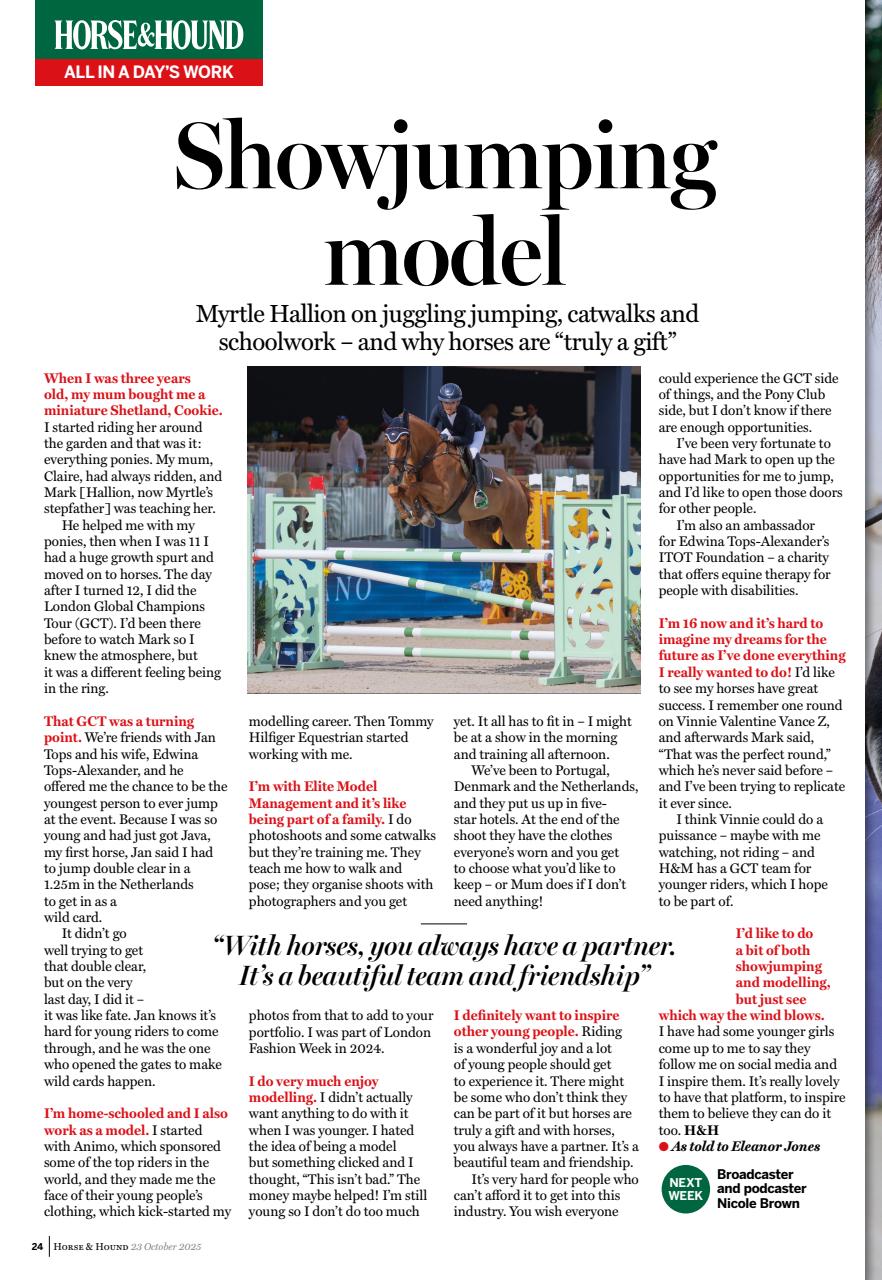 Horse & Hound Preview Pages