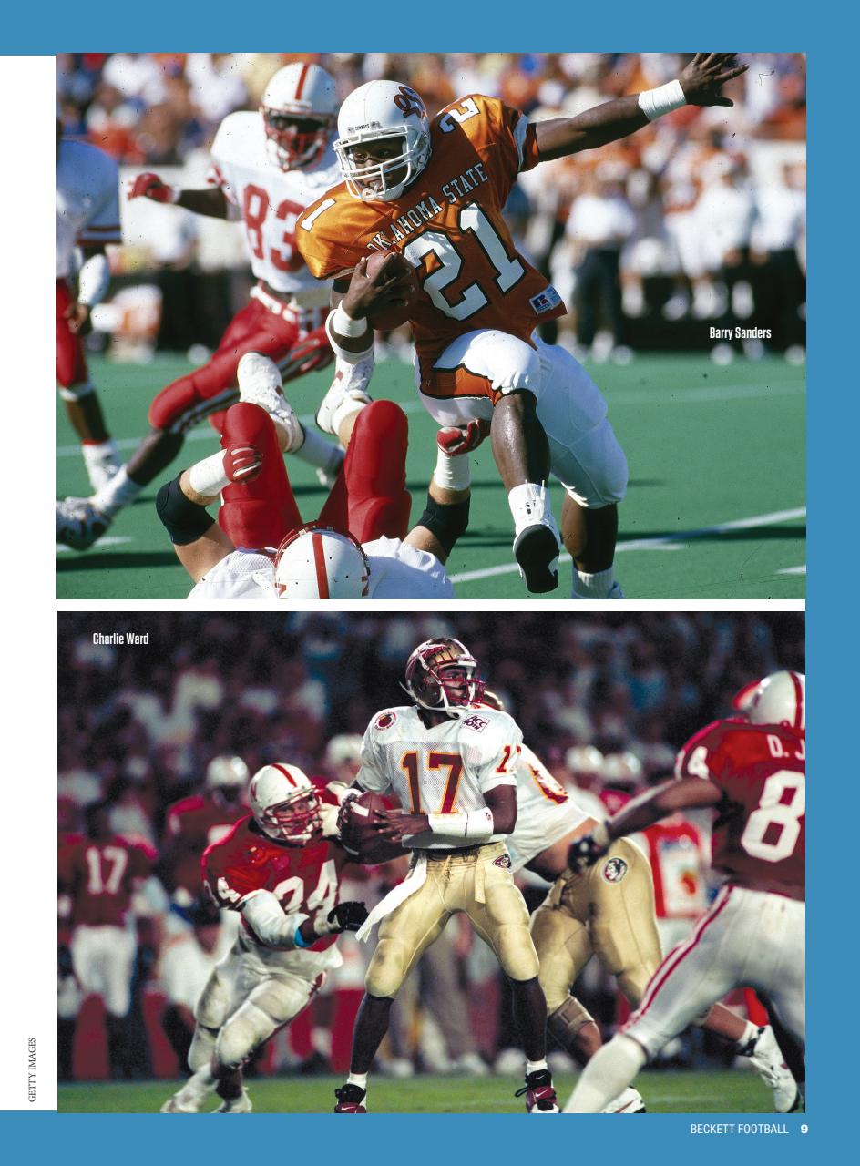 Beckett Football Magazine Preview Pages