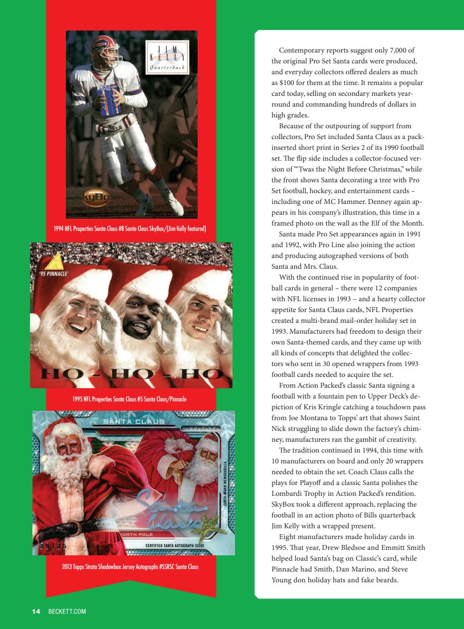 Beckett Football Magazine Preview Pages