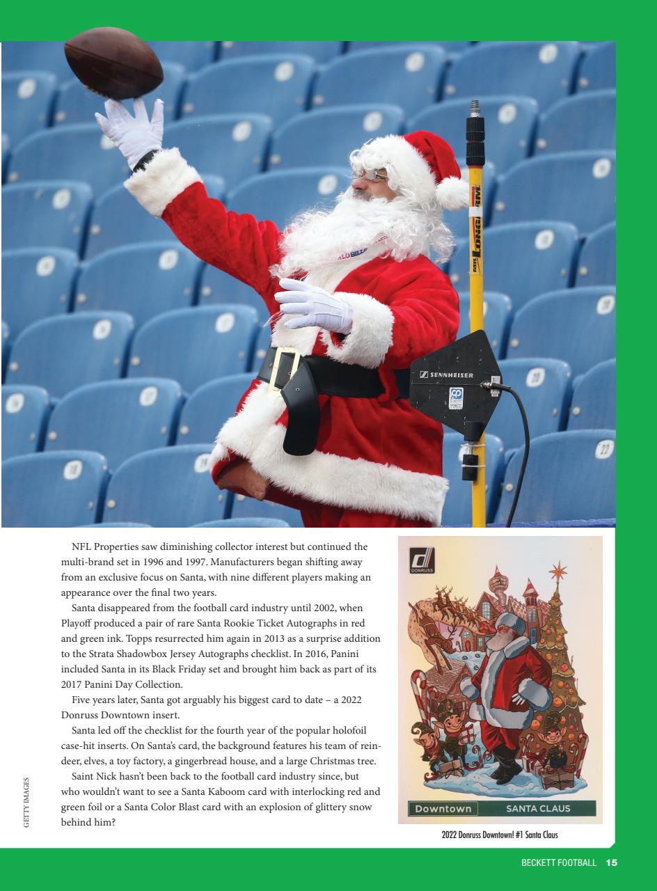 Beckett Football Magazine Preview Pages