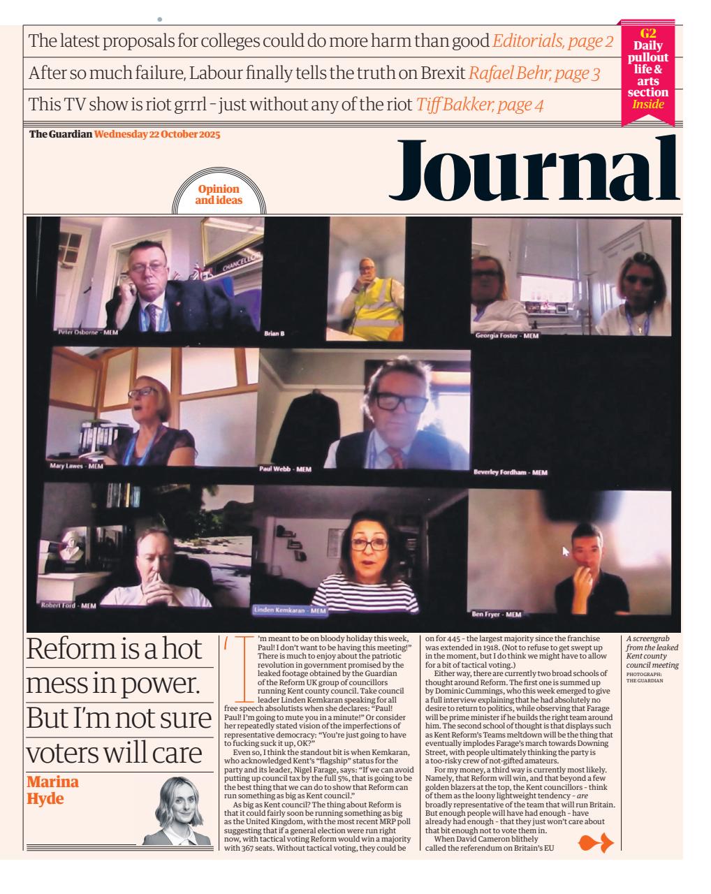 The Guardian Newspaper Preview Pages