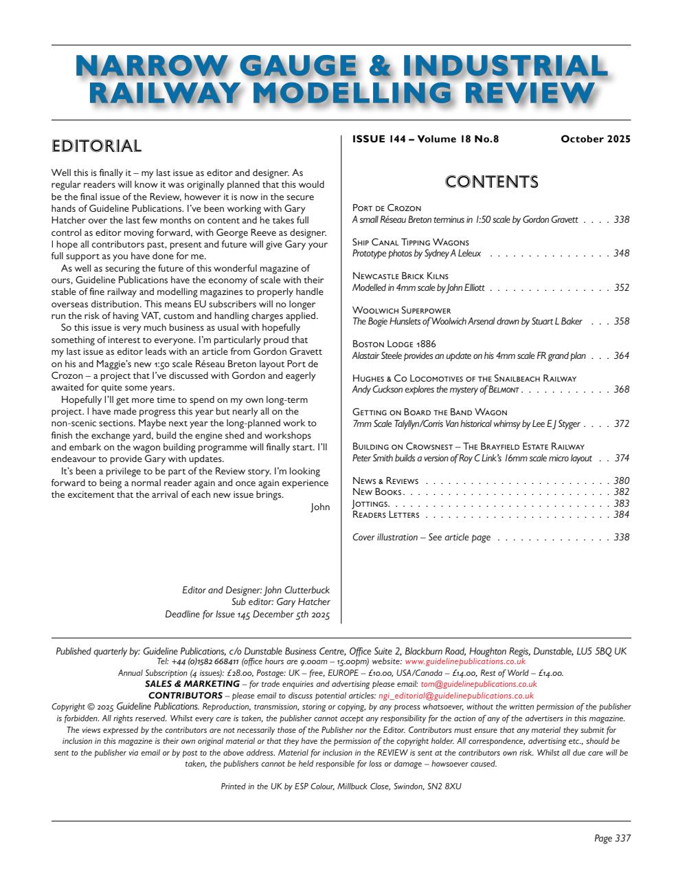 Narrow Gauge & Industrial Railway Modelling Review Preview Pages