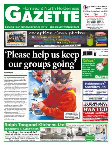 Hornsea Gazette October 23, 2025 issue Hornsea Gazette October 23, 2025