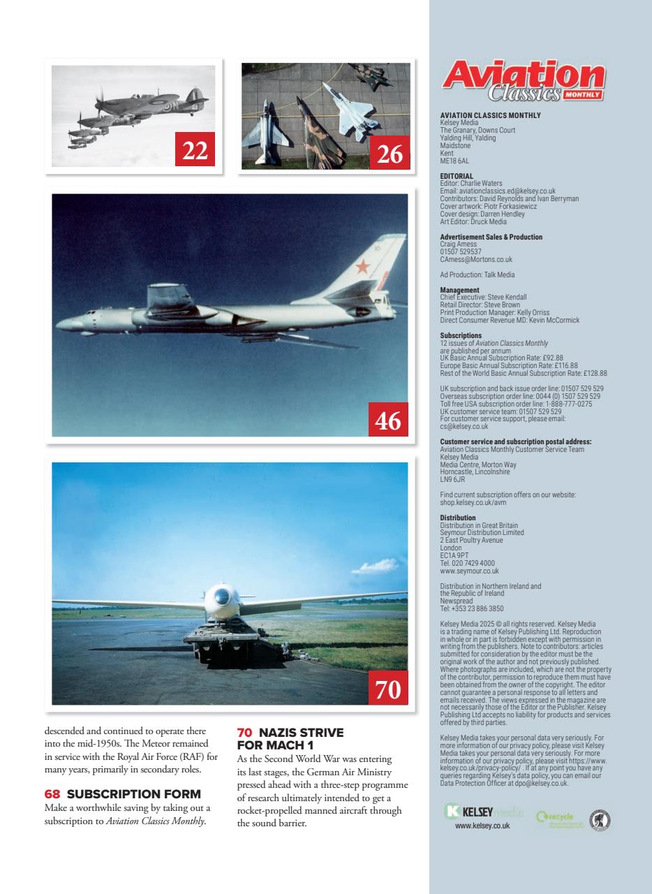 Aviation Classics Monthly Preview Pages