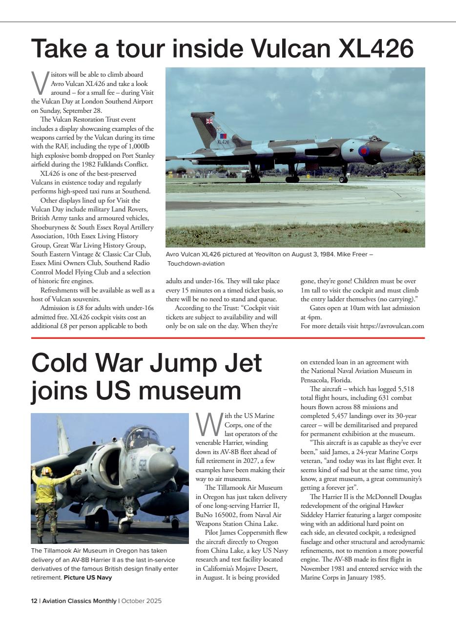 Aviation Classics Monthly Preview Pages