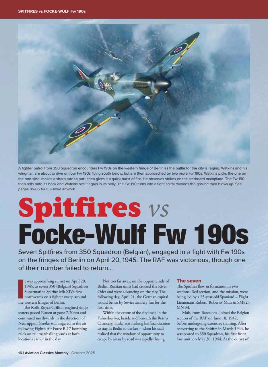 Aviation Classics Monthly Preview Pages
