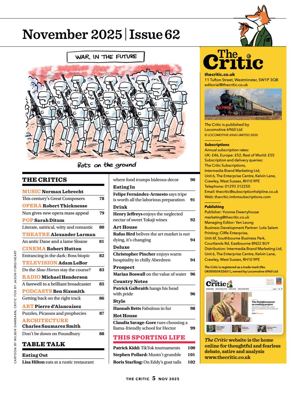 The Critic Preview Pages