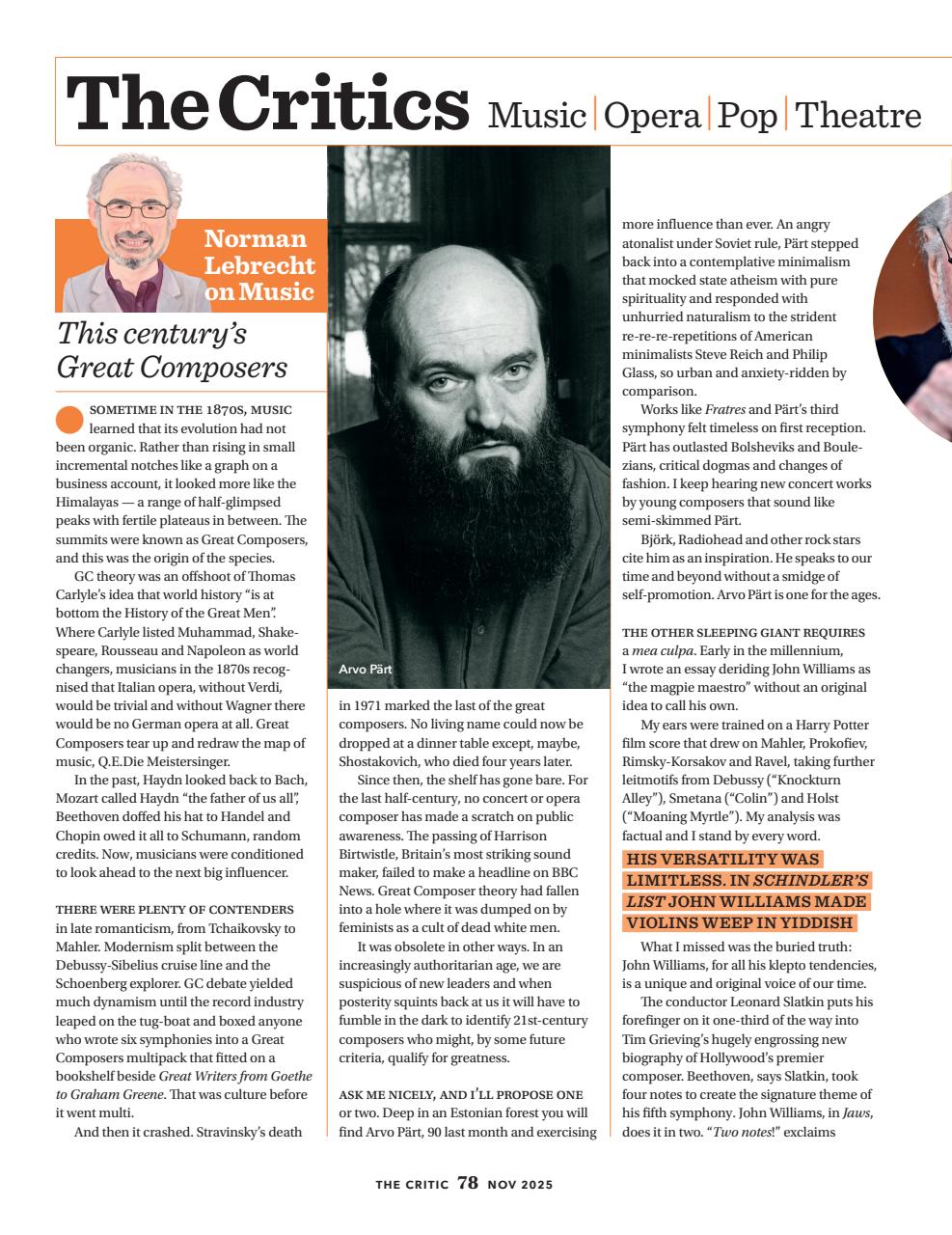 The Critic Preview Pages