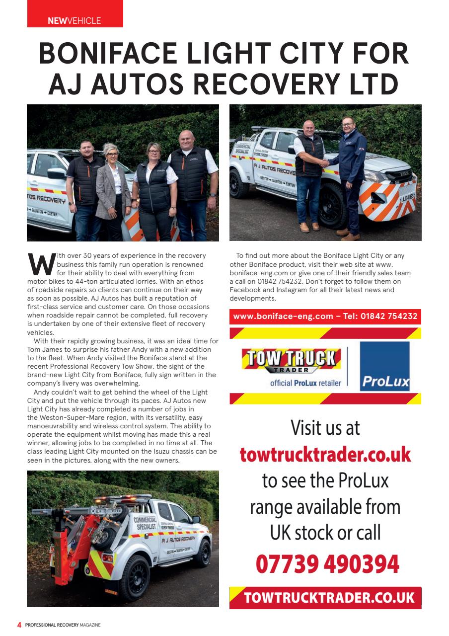 Professional Recovery Magazine Preview Pages