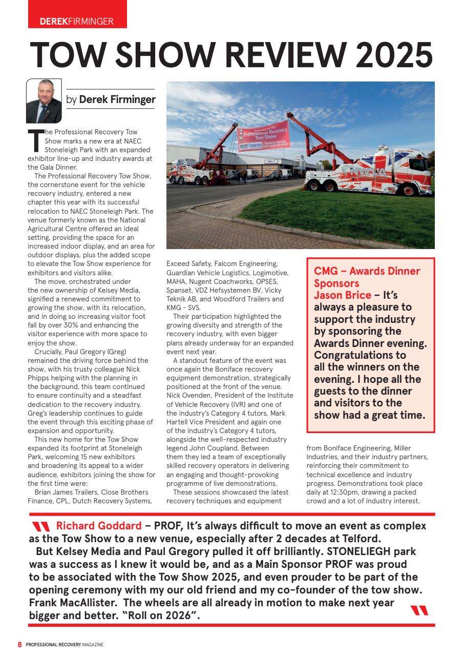 Professional Recovery Magazine Preview Pages