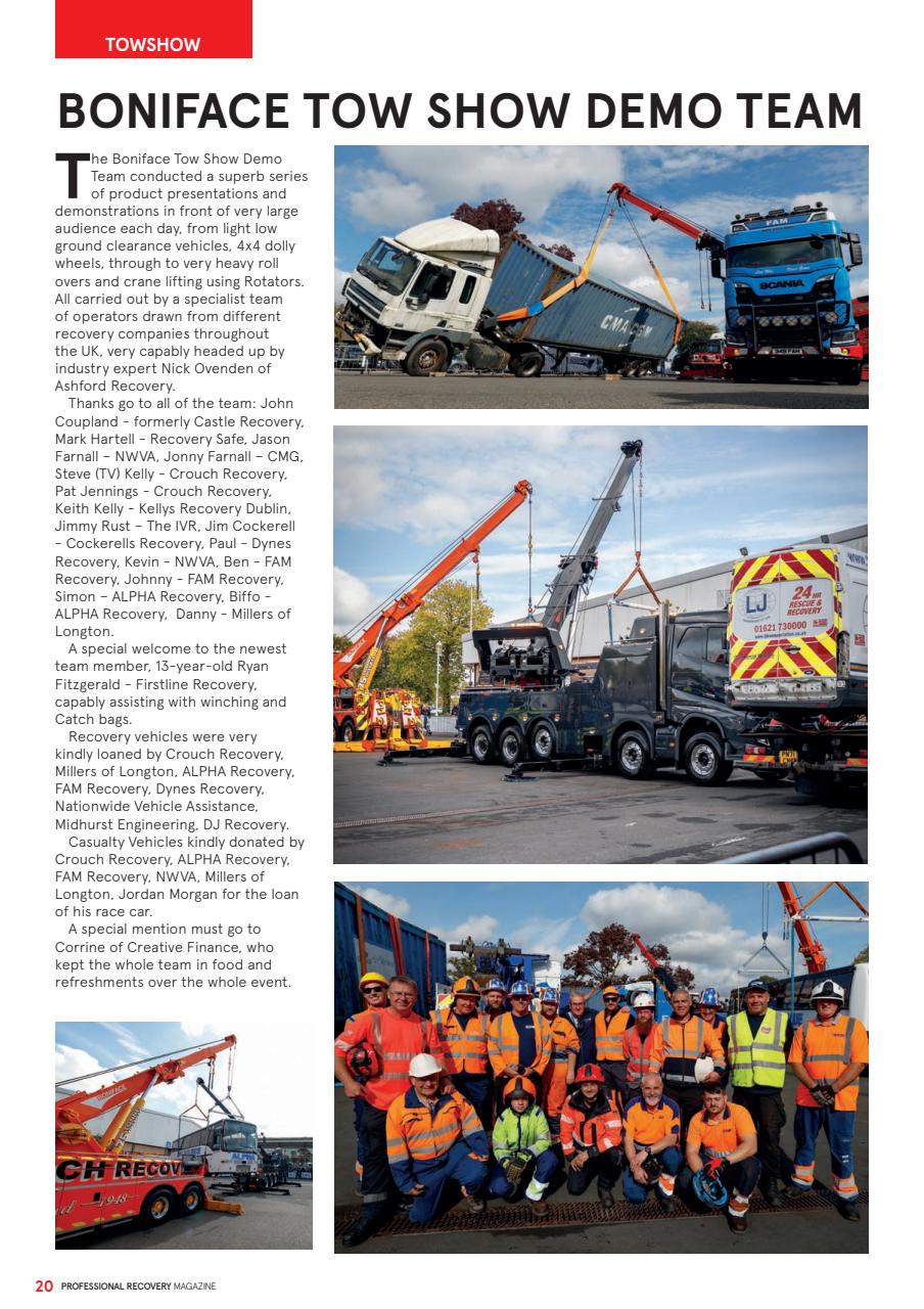 Professional Recovery Magazine Preview Pages