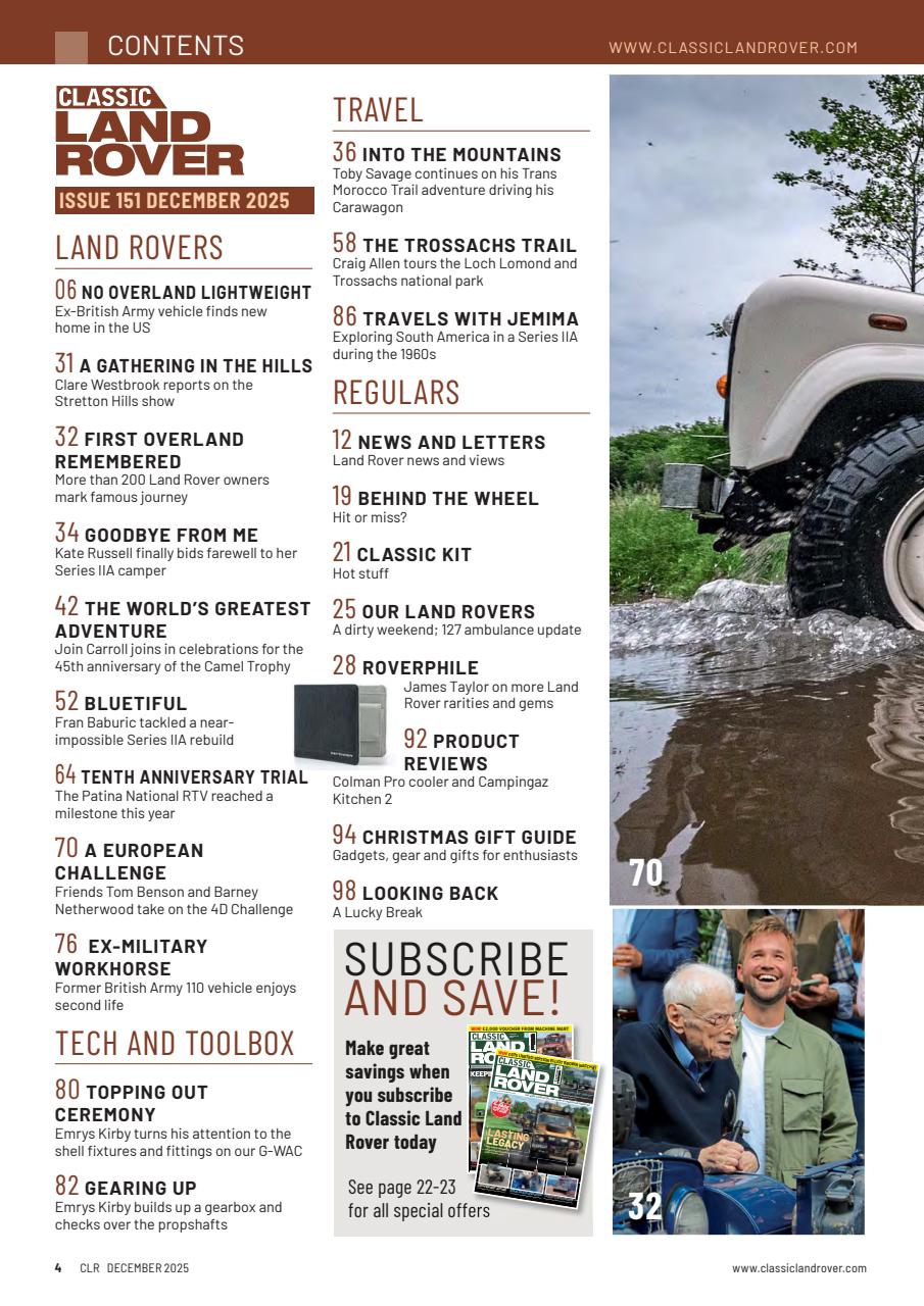 Classic Land Rover Magazine Preview Pages