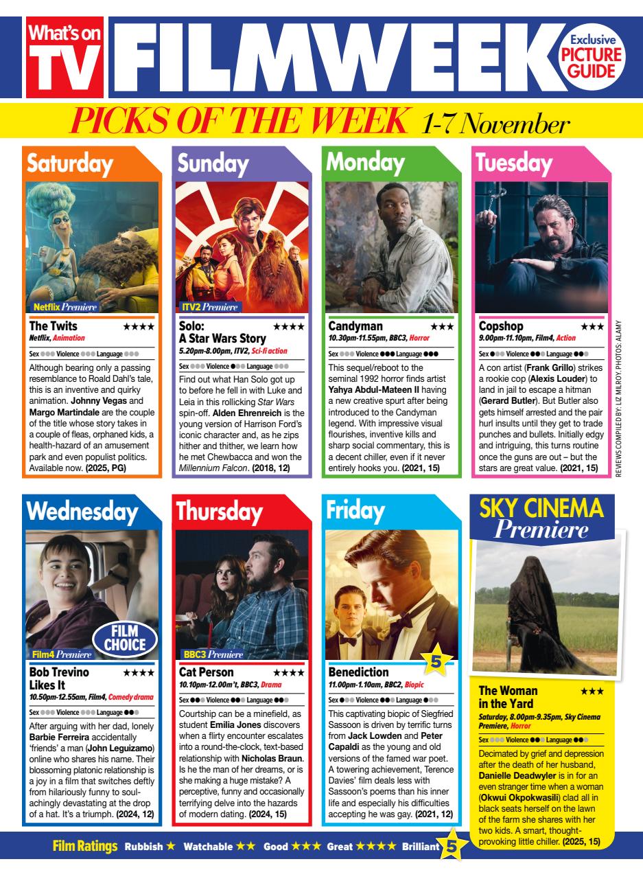 What's on TV Preview Pages