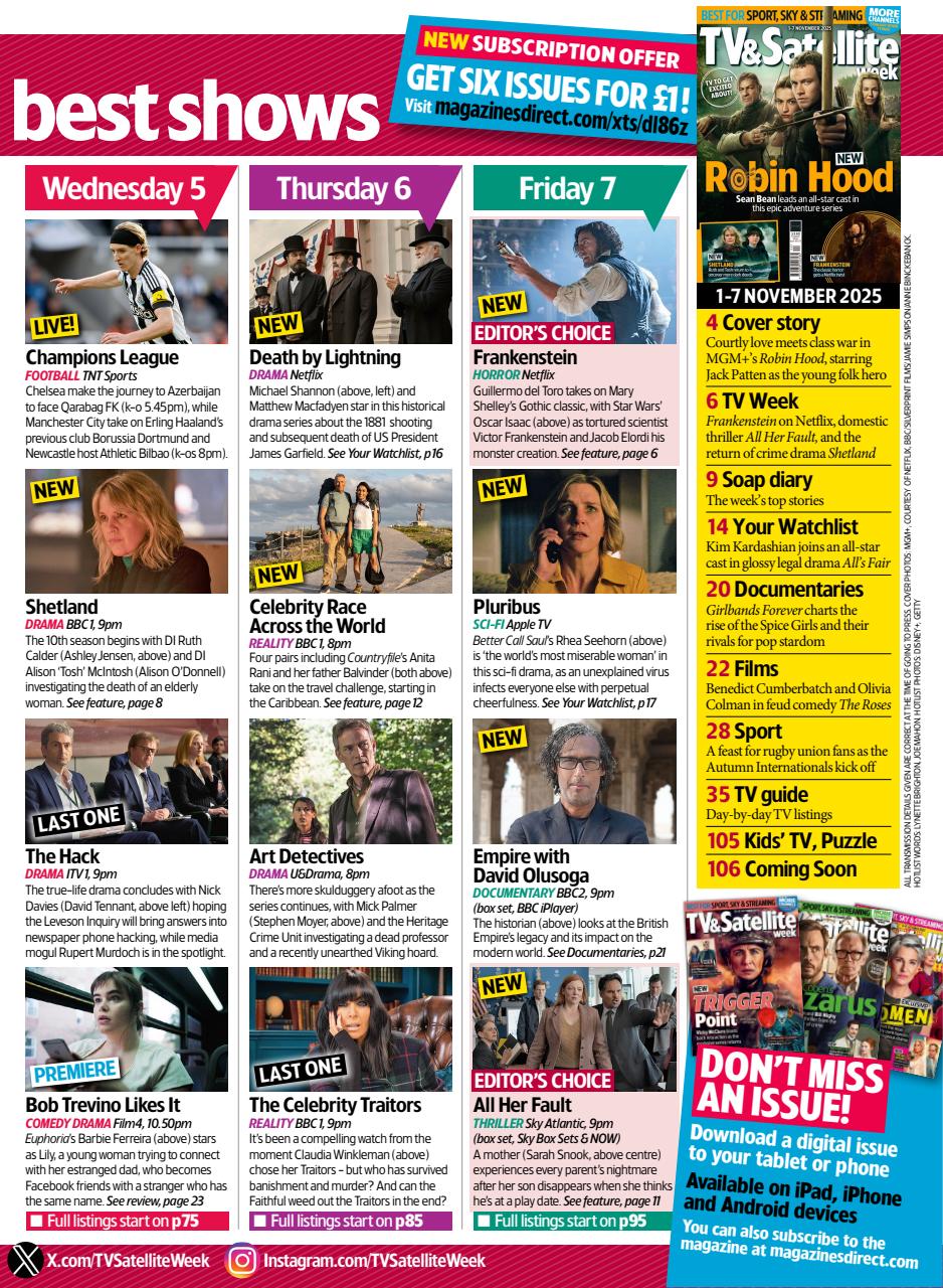 TV & Satellite Week Preview Pages