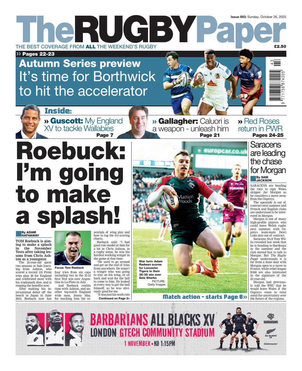 The Rugby Paper Preview Pages