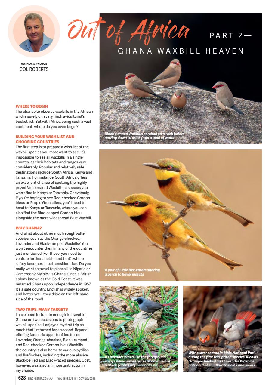 Australian Birdkeeper Magazine Preview Pages